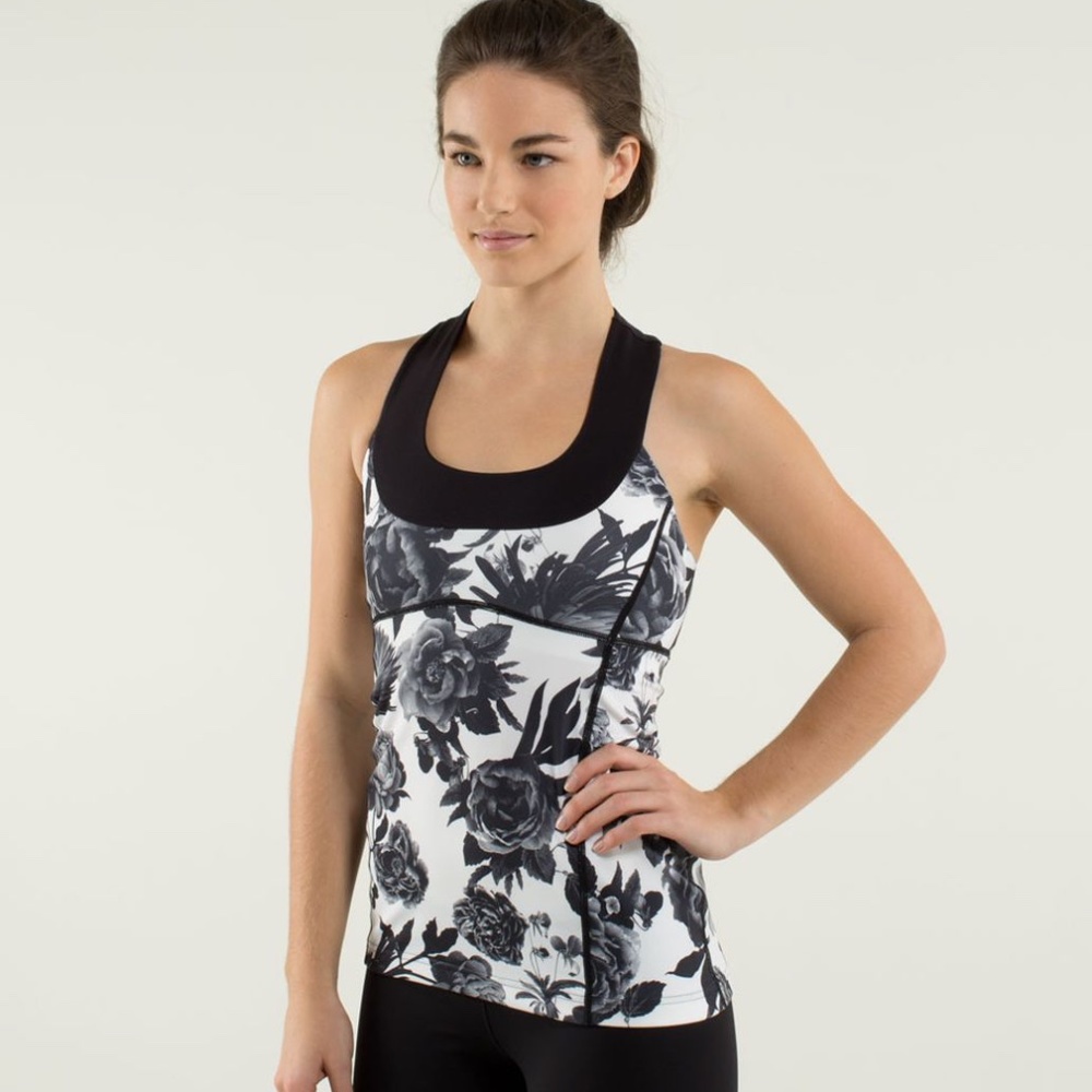 Lululemon Scoop Neck Floral Tank